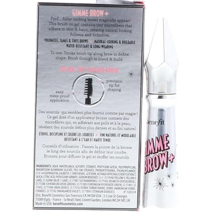 Benefit Gimme Brow + Volumizing Eyebrow Fiber Gel Bundle (Neutral Light Brown, 0.1oz, 2-Pack) (2 Items)