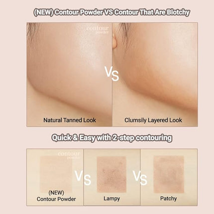 ETUDE Contour Powder - Re-illumination | Bronzer And Contour Palette To Effortlessly Define The Face Like A Selfie | Smooth, Velety Texture | Natural Look, brown, Korean Makeup, Perfect for Gift