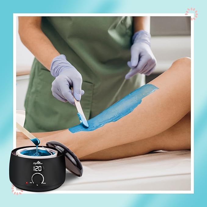 Lifestance L2 Digital Wax Warmer Machine - 500ml/14oz Fast-Heating for Hard Wax Beads, Hair Removal at Home, Professional for Brazilian, Bikini, Face, Body & Eyebrow