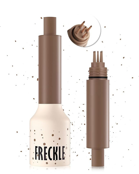 Freckle Stamp Cushion, Vivid Natural Faux Freckles Pen, Long Lasting Waterproof Quick Dry Lifelike Fake Freckle Stamp Pencil, Get Sun-kissed Stars Makeup in One Press, Makeup Gift for Women Girl-04