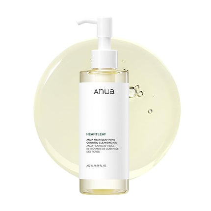 Anua Heartleaf Pore Control Cleansing Oil, Oil Cleanser for Face, Makeup Blackhead Remover, Korean Skin Care 6.76 fl oz(200ml) (original)