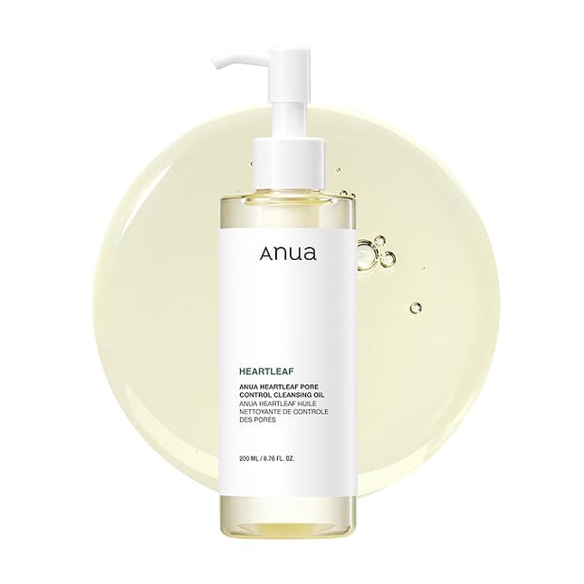 Anua Heartleaf Pore Control Cleansing Oil, Oil Cleanser for Face, Makeup Blackhead Remover, Korean Skin Care 6.76 fl oz(200ml) (original)