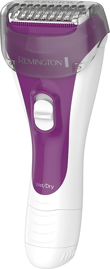 Remington Smooth & Silky Electric Shaver for Women, 3-Blade Battery Operated Foil Shaver and Bikini Trimmer, Shave Wet or Dry