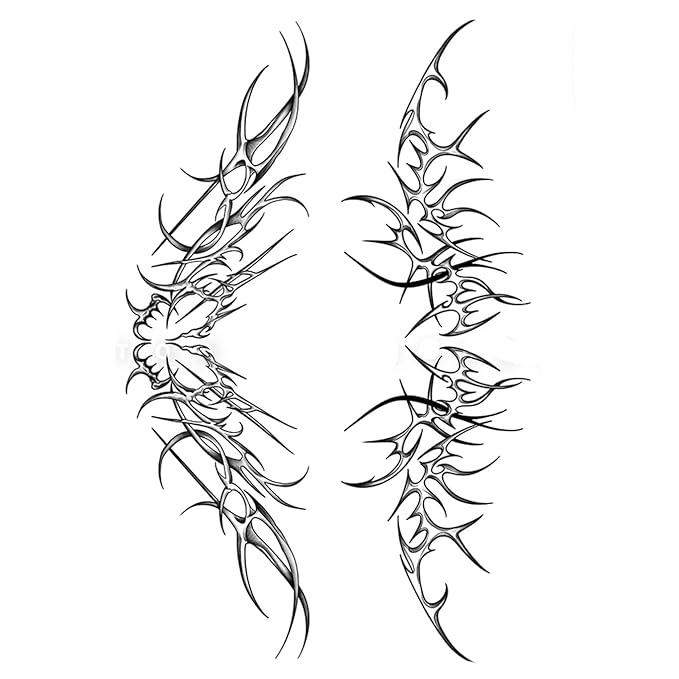 Large Temporary Tattoos Women Temporary Neck Tattoos Temporary Realistic Flower Chest Tattoo for Adults (Temporary Tattoos Sticker 22)