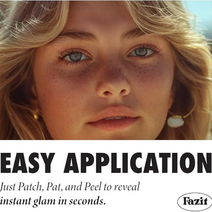 Fazit Makeup Patches - Faux Freckles - Glow Up Make-Up Patches - Cute Glitter Makeup Accessories For Women - Cosmetic Glitter For Face