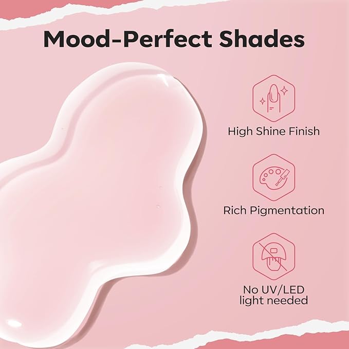 modelones Milky White Nail Polish, 15 ml Jelly Milky White Sheer Clear Nail Polish, Quick Dry Nail Lacquer Strengthener Long Last Nail Art DIY Manicure Gift for Women Girls 0.5 Fl Oz