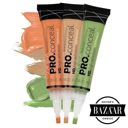 L.A. Girl HD Pro.Conceal, Lavender Corrector GC993 (Pack of 2)