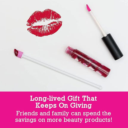 Spatty Daddy Lip Gloss Tiny Beauty Spatula (6 Inch Pink) Shark Tank, Lip Gloss Spatula, Mini Makeup Tool, Stocking Stuffers, Gifts for Women Who Have Everything, Teenage Girls, Small Scraper Cosmetics