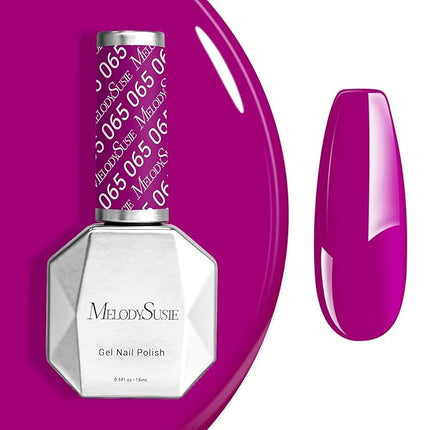 MelodySusie Grape Purple Gel Nail Polish,0.5fl oz Nails Soak Off UV LED Dark Purple Gel Polish Gift for Women Nail Art Manicure Salon DIY Nail Design Decoration at Home-065-A2704