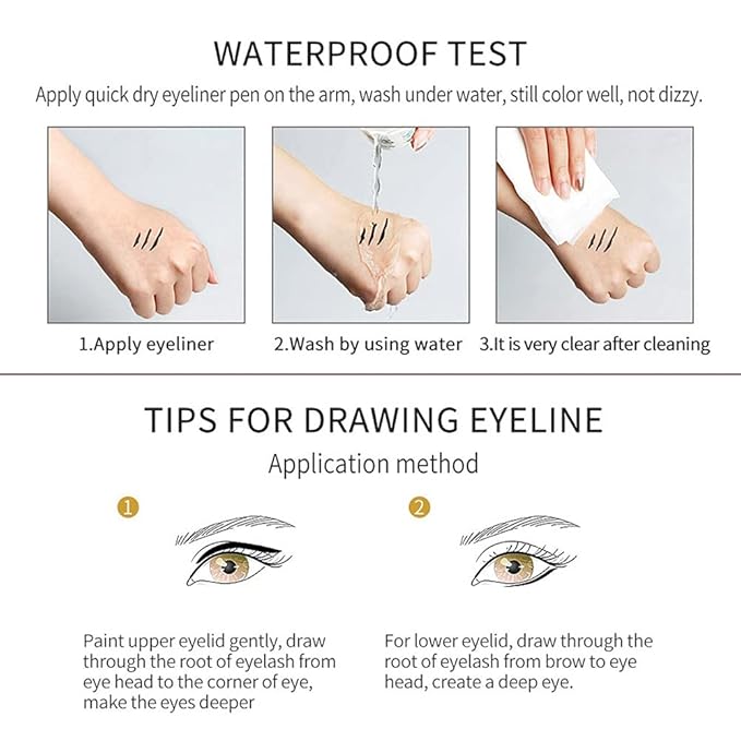 Kaely 6Pcs Glitter Gel Eyeliner Pencil Set for Women, Color Eye Liner Waterproof Smudge Proof with Sharpener, High Pigmented Eye Makeup Liners, lapiz de ojos delineador de ojos contra el agua, 02