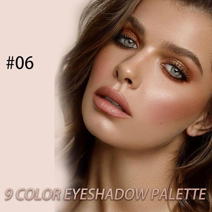 Neutral Nude Brown Smokey Eye Shadow Palette,Rose Gold Bronze Naked Cream Eyeshadow Palette Makeup,Natural Eyeshadow for Eyes Long Lasting Naturing-Looking
