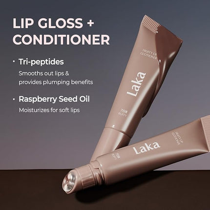 Laka Fruity Lip Glotioner, 10ml/0.33 fl.oz, Lip Gloss with High Shine Vivid Colors, Jelly tip for Hygienic & Easy Application, K-Beauty (#700 Glowy)