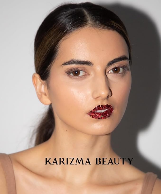 Ruby Biodegradable Chunky Glitter by Karizma Beauty Red Bio Glitter Eco Glitter Face Glitter 8g