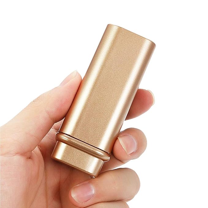 Retractable Kabuki Makeup Brushes Foundation Brush Powder Brush Blush Brush Bronzer Brush Face Blender Brush Professional Mineral Blending Buffing Portable With Cover - Golden