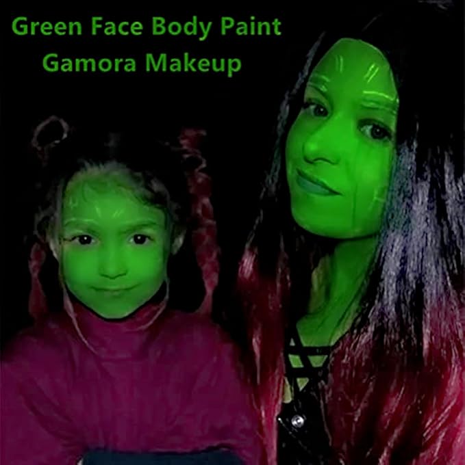 Go Ho Green Face Paint,Waterproof Oil Based Cream Green Face Body Paint Stick for Halloween Cosplay SFX Hulk Witch Gamora Zombie Makeup