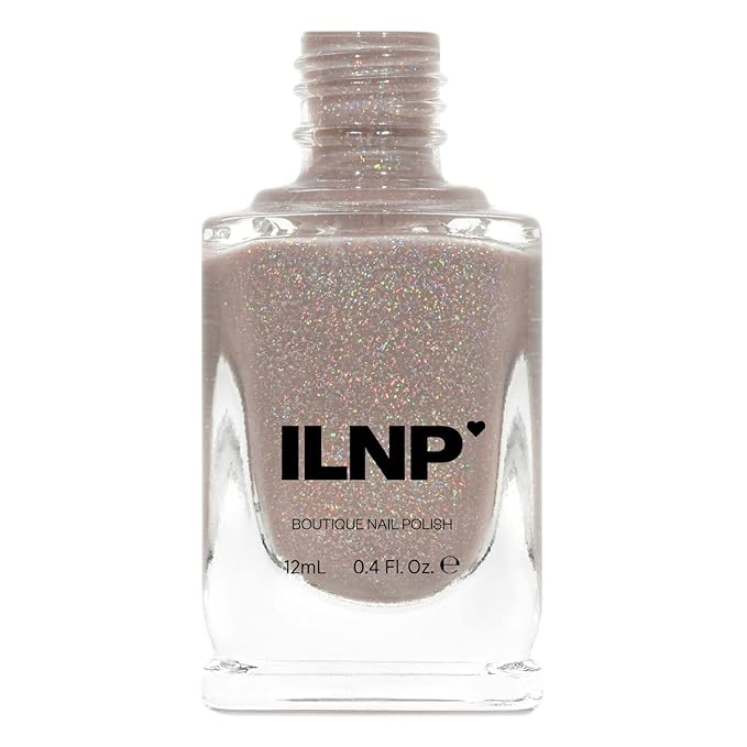 ILNP Manor House - Taupe Holographic Sheer Jelly Nail Polish