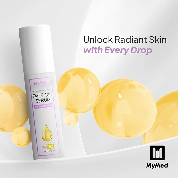 Dermaplane Oil with Jojoba & Vitamin E for Smooth, Radiant Skin - 1.70 Fl Oz Dermaplaning Oil, All-Natural, for Dermaplaning, Perfect for Sensitive Skin For Women