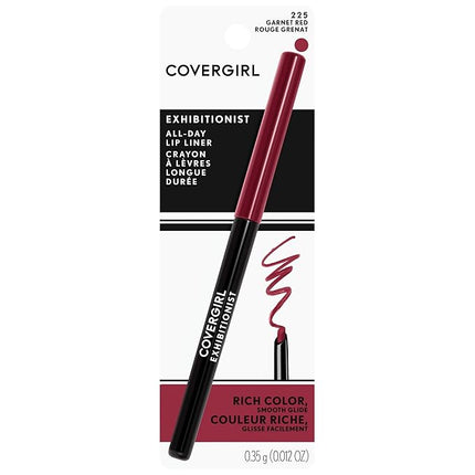 COVERGIRL - Exhibitionist All-Day Lip Liner, Retractable Tip, Easy application, Smudge, Transfer, Mask - Proof, 100% Cruelty-Free (Pack of 5)