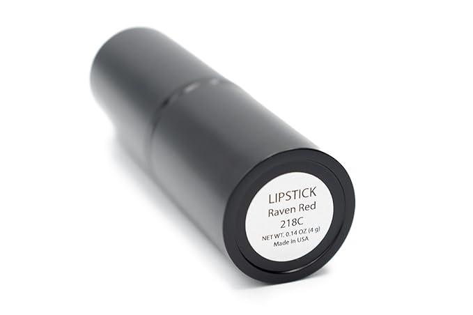 Raven Raspberry Deep Pink Red Lipstick Color Moisturizing Paraben Free, No Animal Testing & Cruelty Free Lip Makeup Color