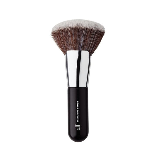 e.l.f. Beautifully Bare Blending Brush, Synthetic Makeup Brush For Precise & Streak-Free Full-Face Application, Vegan & Cruelty-Free