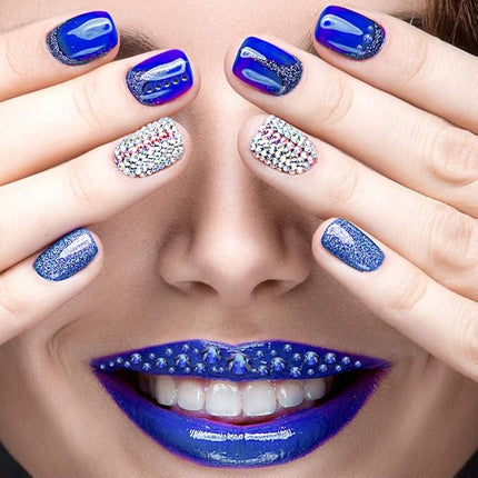 1440Pcs Light Pink Crystal Rhinestones,Glass Flatback Rhinestones Small Gemstones for Nail Face Makeup Art Crafts Clothes Decoration - (SS4, 1.6mm,LightPink)