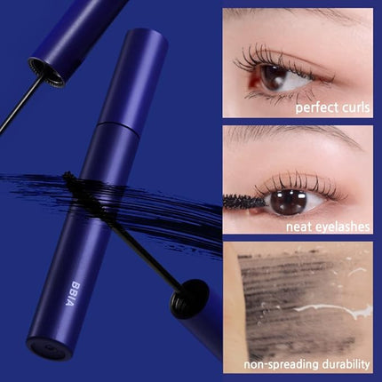 BBIA Never Die Mascara 2 Color – Power Volumizing & Lengthening, Curling, Fixing Lashes, Intense Length, Feathery Soft Full Lashes, No Smudging & Clumping, Waterproof, K-Beauty (02 POWER BROWN)