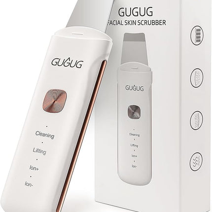 GUGUG Skin Scrubber 4-in-1 Waterproof Facial Spatula for Deep Cleansing, Blackhead Removal Tools, Pore Cleaner for Face