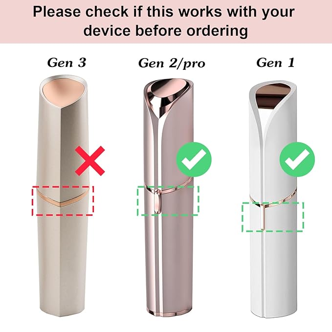 Replacement Heads for Flawless Facial Hair Remover, Replacement Blades for Finishing Touch Flawless Hair Removal Gen 2