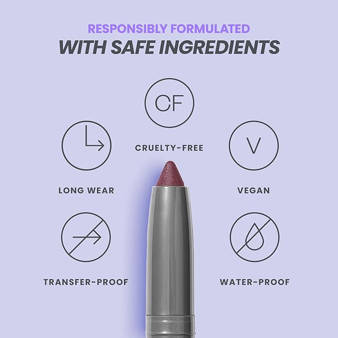 Wonderskin IYKYK Eyeshadow Stick - Longwear Eye Shadow Sticks, Budge-Proof & Waterproof Shimmer Eyeshadow Stick with Built-in Sharpener (Vixen)