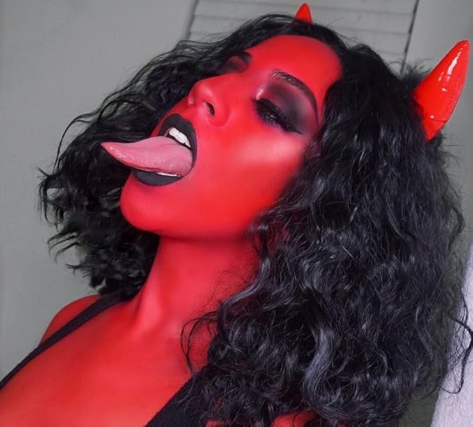 Go Ho Red Face Paint Stick,High Pigment,Water Based Cream Red Face Body Paint Washable for Halloween Cosplay SFX Devil Clown Makeup