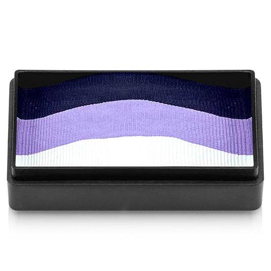 Kraze FX Dome Stroke - Orchid (25 gm), Professional 1-Stroke Split Cake, Hypoallergenic, Non-Toxic, Water Activated Face & Body Painting Makeup Supplies for Sensitive Skin, Kid Safe, Adults