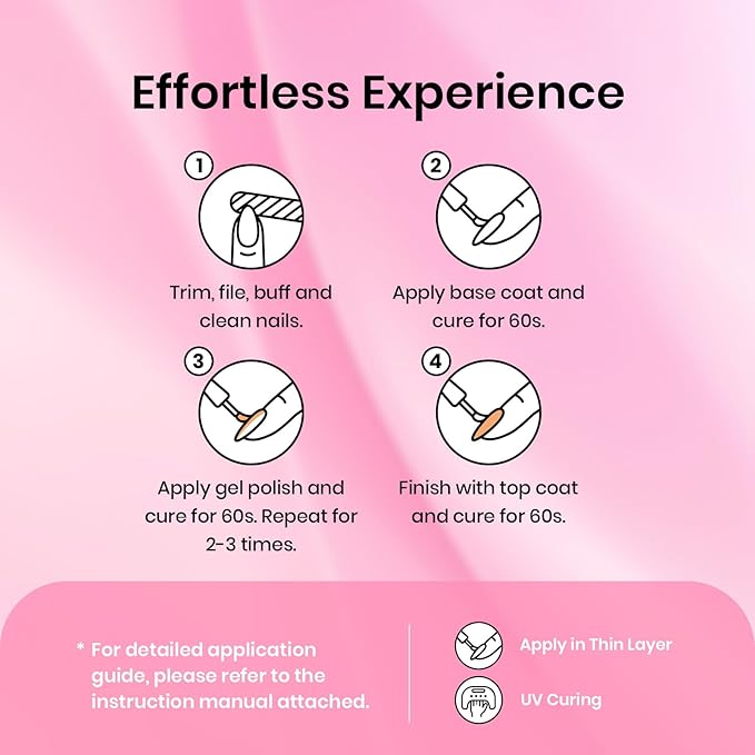 Beetles Pink Gel Nail Polish Set – Blush Cotton 6 Colors Gel Polish, Nude Baby Pink Rose Glitter Jelly Long Lasting Soak Off UV LED Manicure Kit Gift for Women Back to School Nails