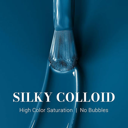 MelodySusie Blue Gel Nail Polish,0.5fl oz Nails Soak Off UV LED Dark Blue Gel Polish Gift for Women Nail Art Manicure Salon DIY Nail Design Decoration at Home-416-A2106