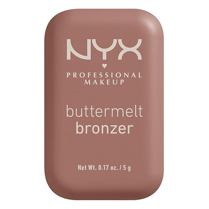 NYX PROFESSIONAL MAKEUP Matte Buttermelt Bronzer, Longwear Face Makeup with Up to 12 Hours of Wear, Vegan Formula - All Butta'D Up (Light Medium Neutral)