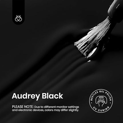 Beetles 3 Pcs No Wipe Gel Top Coat Base Coat & Black Gel Nail Polish Set, Shine Finish and Long Lasting, Soak Off LED Lamp Base Top Uv Lamp Nail Art Manicure Gifts for Women