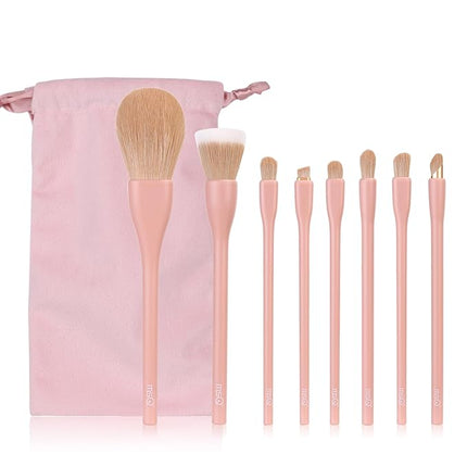MSQ Make Up Brushes 8Pcs Makeup Brush Set Powder Brush Concealer Blending Brushes Set Stipping Brush Eyeshadow Brushes