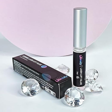 Libeauty Lash Lift Glue, Eyelash Lift Adhesives Lash Perm Glue Strong Sticky Eyelash Lifting Gel for Lash Perming or False Eyelashes Dissolves Quickly in Water
