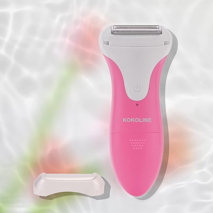 Women's Electric Razor | Wet & Dry Shaver for Legs,Bikini, Underarms with Bikini Trimmer & Hypoallergenic Foil for Sensitive Skin,Pink/uyg1