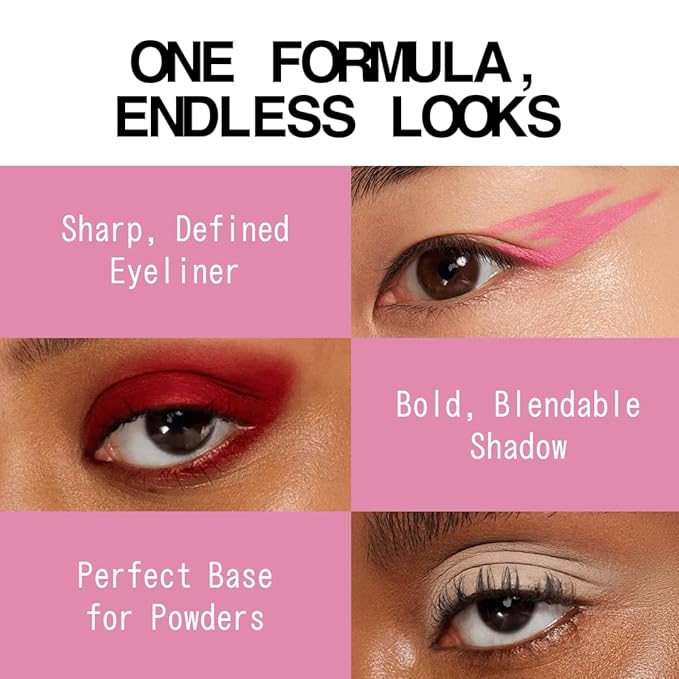 about-face Matte Fluid Eye Paint On Pointe – High-Pigment Liquid Eyeshadow, Long-Lasting, No-Budge Matte Finish, Vegan & Cruelty-Free (Baby Pink)