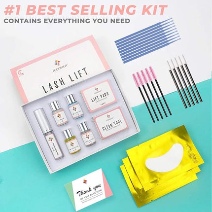 Lash Lift Kit - Upgraded for 2025 | Professional Instant Perming, Lifting & Curling for Eyelashes | Semi-Permanent Salon & DIY Home Use | Includes Eye Shields, Pads, and Accessories