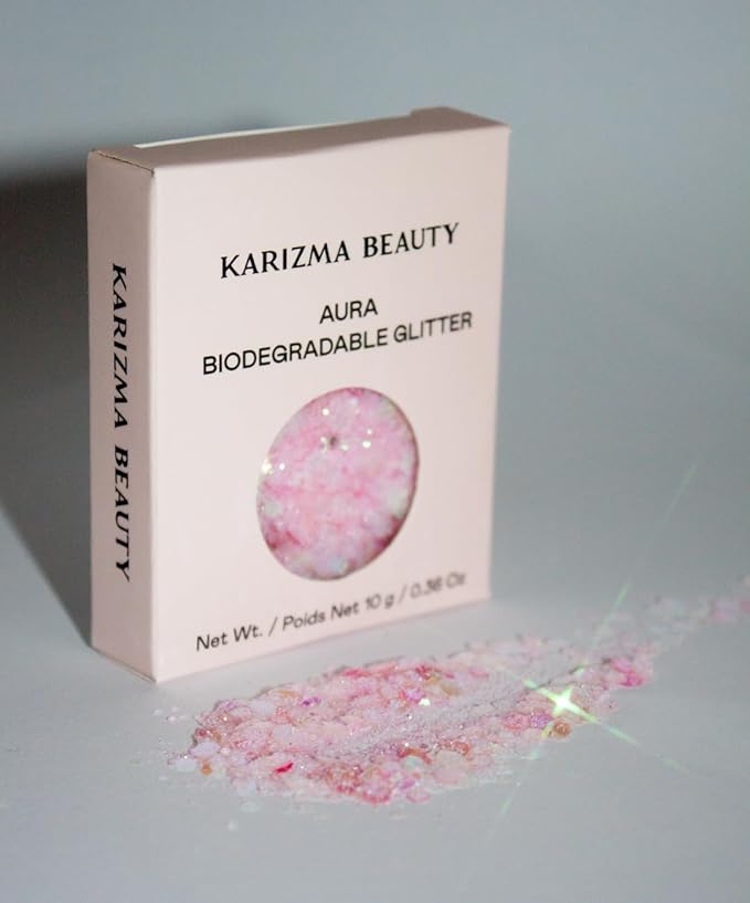 Aura Biodegradable Chunky Glitter // Karizma Beauty Bio Glitter Eco Glitter Face Glitter 10g