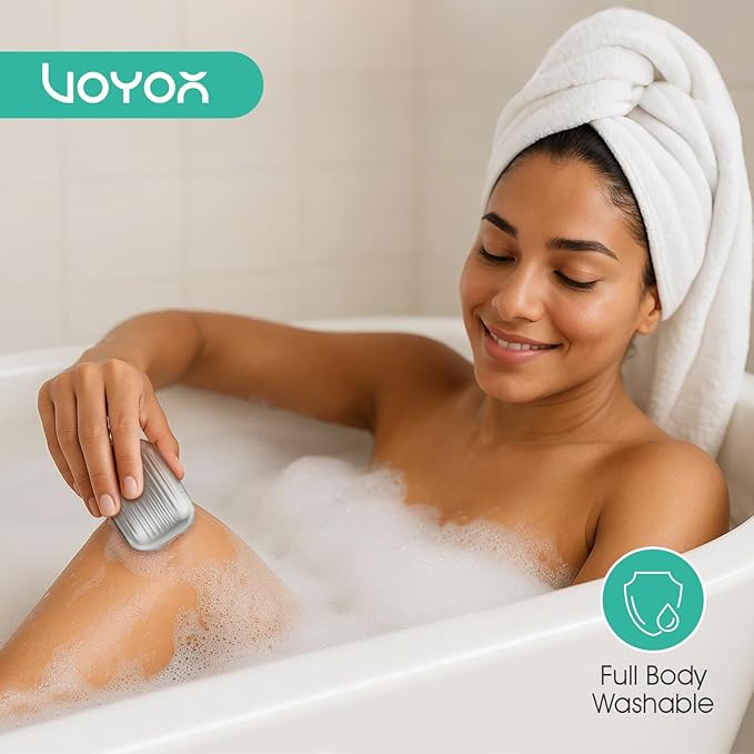 VOYOR Electric Razors for Women 3D Floating Blade Shaver for Women, Electric Shaver for Legs Bikini and Body Facial Hair Remover Women's Shavers Waterproof Women's Grooming ES310 (Gold)