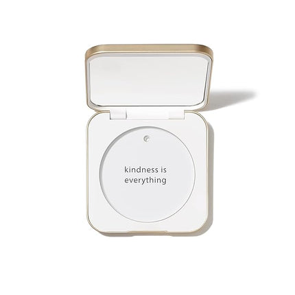jane iredale Refillable Compact | Aluminum Shell & Magnetic Closure | Interior Mirror for On-The-Go Use | Compatible with all Powder Refills | White