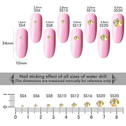 1440Pcs Lemon Ab Crystal Rhinestones,Glass Flatback Rhinestones Gemstones for Nail Face Makeup Art Crafts Clothes Decoration -(SS16,4.0mm,Lemon Ab)