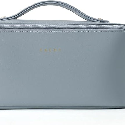 EACHY Travel Makeup Bag,Large Capacity Cosmetic Bags for Women,Waterproof Portable Pouch Open Flat Toiletry Bag Pattern Makeup Bag