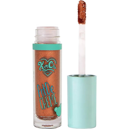 Kimchi Chic Beauty PotDe Crème Cream Eye Shadow, Shimmery, Easy Application, Smudge-Proof, Quick-Drying, Long-Lasting, Cruelty-Free and Vegan Eye Shadow, Pure Bronze, 0.21 oz