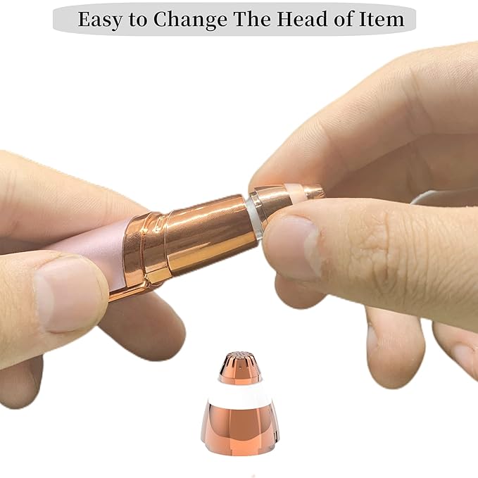 Eyebrow Hair Remover Replacement Heads for Finishing Touch Flawless Facial Hair Remover,Painless Replacement Blades for Flawless Brows Hair Removal,with Cleaning Brush,As Seen On Tv(4 Count).