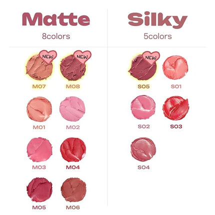 Peripera Slip On My Lip 10 Colors, Long-Lasting Shine Slim Lipstick, Slick Lip Crayon, Long Lasting, Satin, Matte, Glowy Korean Lip, K Beauty (M03 DO WHAT LOVE, One Size)