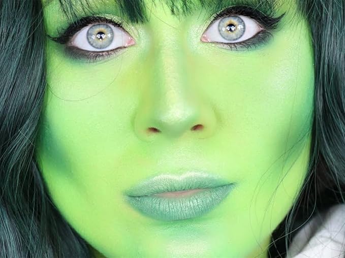 Go Ho Pastel Green Face Body Paint Stick,Water Based Washable Light Green Face Paint Stick,Non-toxic Full-coverage Cream Light Green Body Paint for Adults Children Halloween Cosplay SFX Makeup