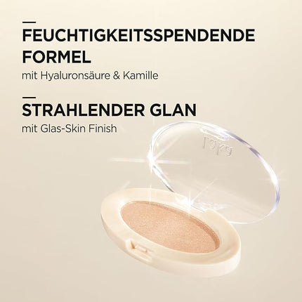 Laka Dream Beam Highlighter, 2.8g/0.09oz, Hydrating Powderwith Hyaluronic Acid & Chamomile for Radiant, Long-Lasting Glow, Glass Skin, K-Beauty (#02 Pink Beam)